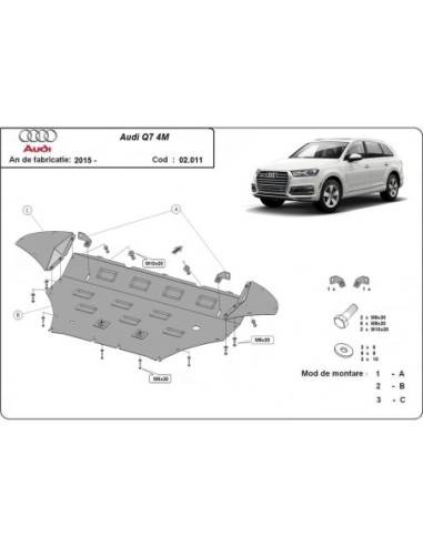 Cubre carter metalico Audi Q7 "02.011" (Desde 2015)