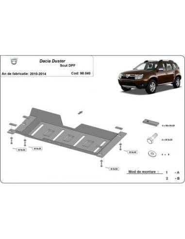 Protección DPF Dacia Duster "98.040" (Desde 2010 hasta 2014)