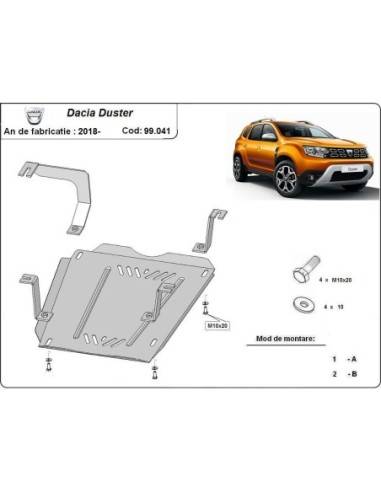 Protección del depósito de combustible Dacia Duster "99.041" (Desde 2018)