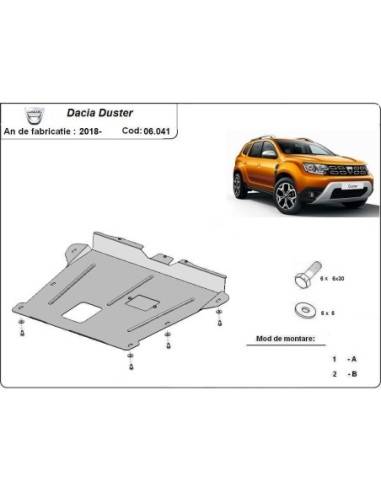 Cubre carter metalico Dacia Duster "06.041" (Desde 2018)