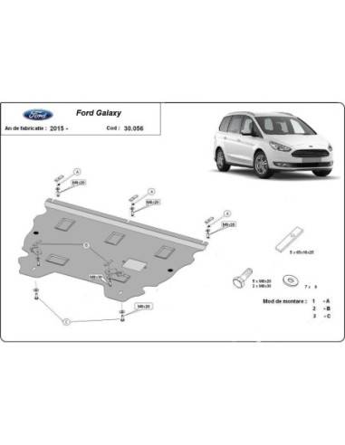 Cubre carter metalico Ford Galaxy 3 "30.056" (Desde 2015)