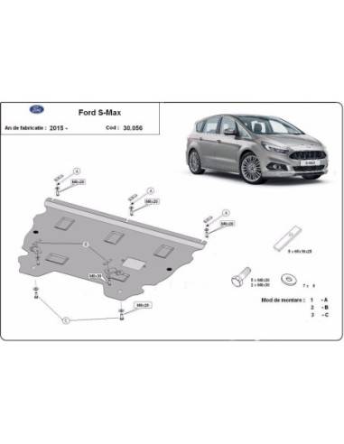 Cubre carter metalico Ford S - Max "30.056" (Desde 2015)