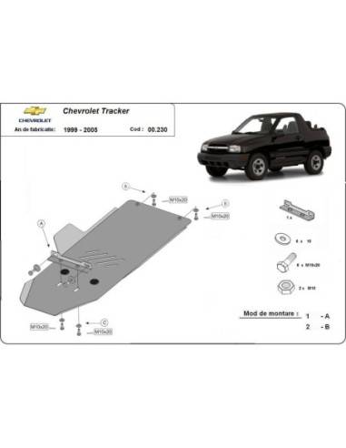 Protección del caja de cambios Chevrolet Tracker "00.230" (Desde 1999 hasta 2005)