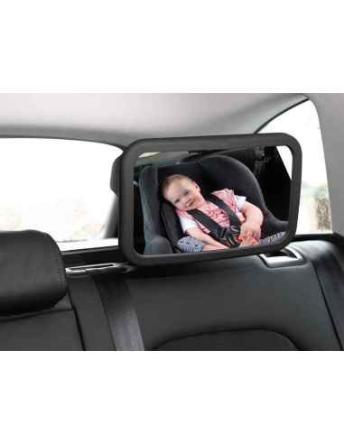 ESPEJO AJUSTABLE ASIENTO TRASERO PARA VIGILANCIA NI?OS 29X19CM BABY GUARD