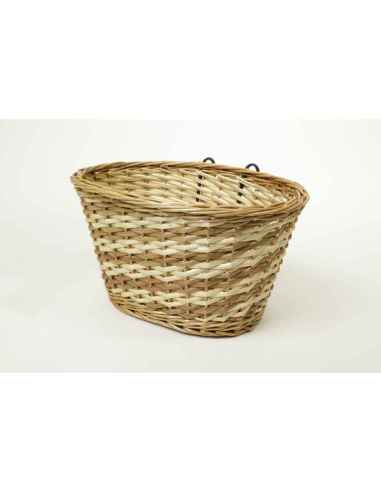 CESTA DE MIMBRE CON GANCHOS 35x26x20