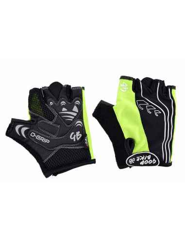 PAR DE GUANTES PARA ADULTOS D-GRIP DE POLIESTER ASPECTO CUERO. TALLA: S