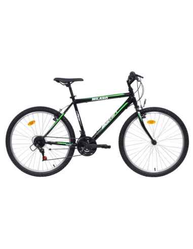 MTB  BICICLETA 26 "MILANO" 1.6 18 VELOCIDADES V-BRAKES HOMBRE - COLOR PRINCIPAL NEGRO