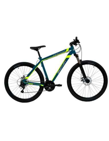 Bicicleta MTB 27.5 CUADRO DE ACERO "CERVINIA" SHIMANO 21 VELOCIDADES TY300 FRENOS DISCO DELANTEROS Y TRASEROS - COLOR PR