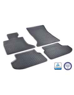 vidaXL Set de alfombrillas coche a medida goma BMW 5 Series (F10/F11)