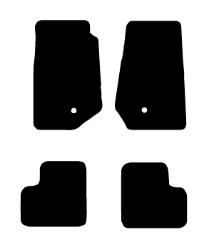 Alfombrillas de moqueta Jeep Wrangler YJ (1986-1995) a medida - Standard