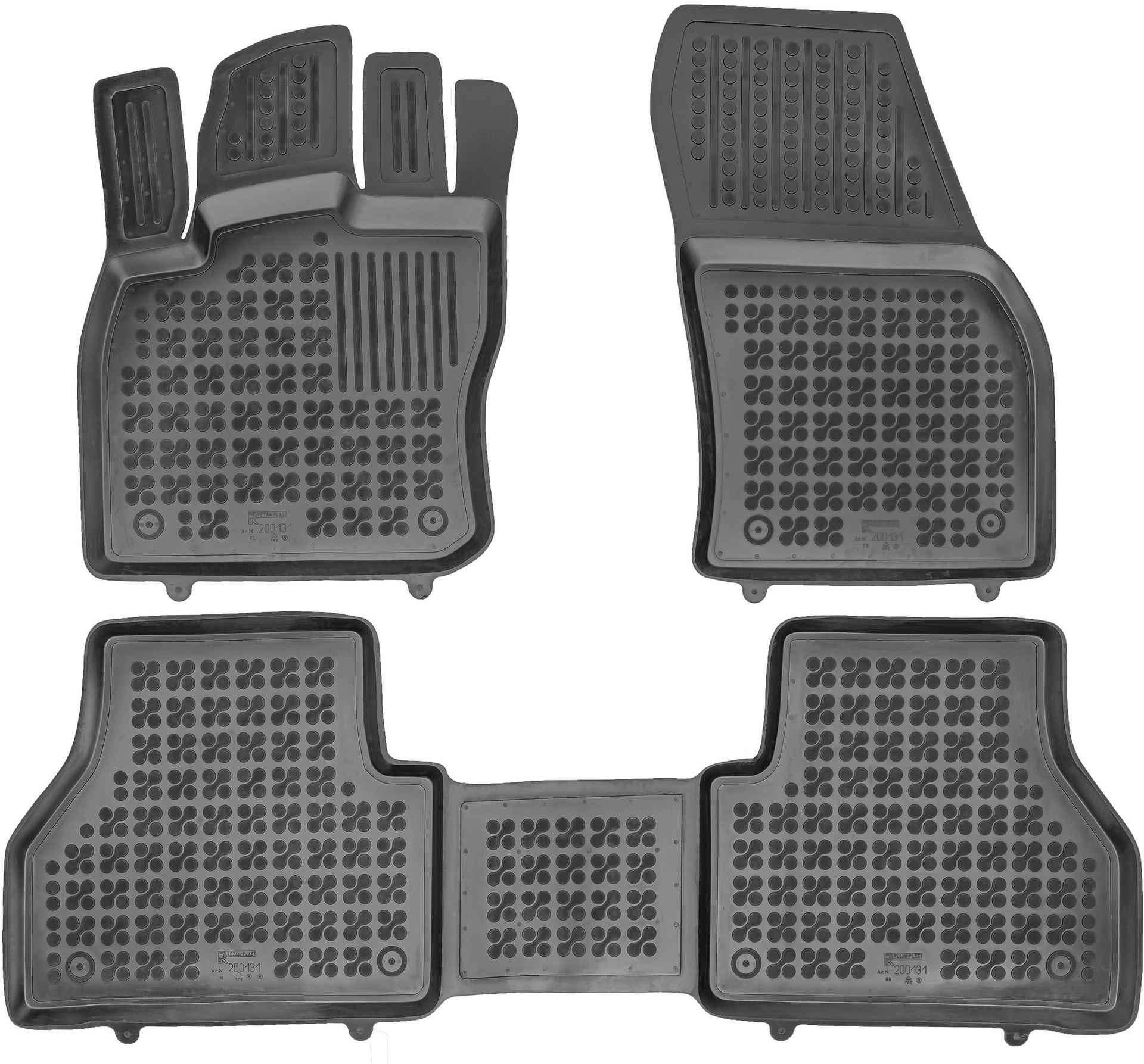 Alfombrillas de goma con Bordes Para Volkswagen Caddy IV a medida