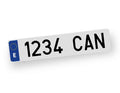 Placa de matrícula acrílica homologada 520x110
