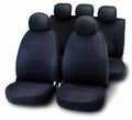 JUEGO FUNDAS EMBROIDERY NEGRO/ROJO