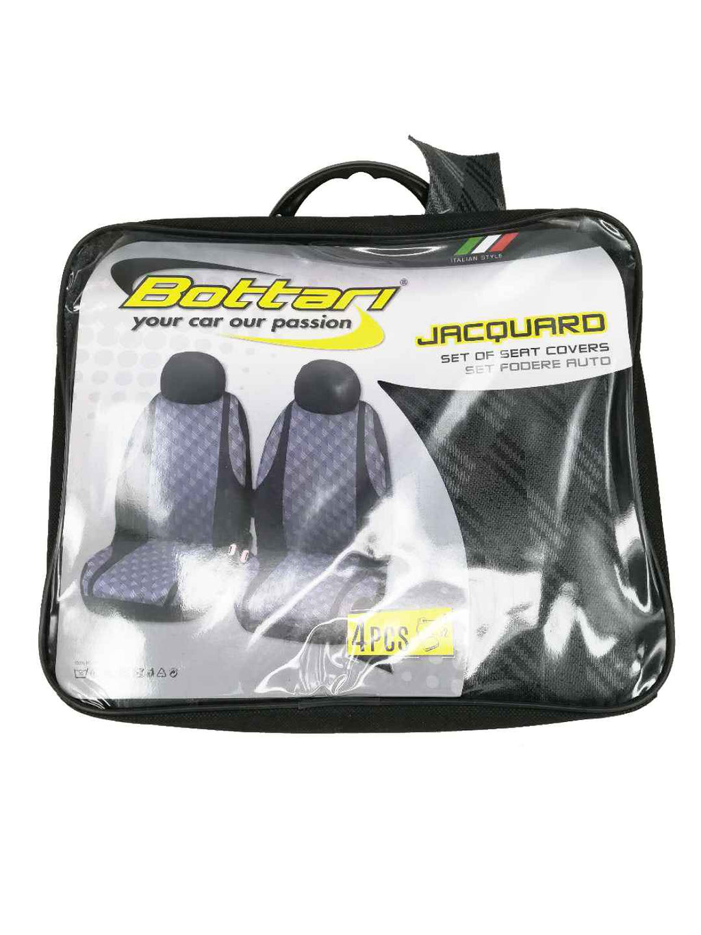 FUNDAS ASIENTO 4 PCS LONA JACQUARD