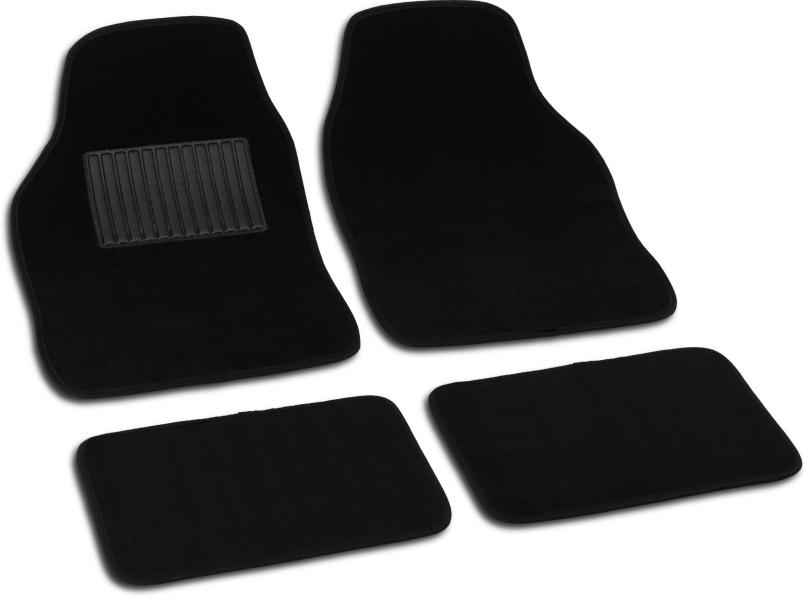 Alfombrillas de moqueta Juego 4 Alfombras Moqueta Universal Negro Soft a medida