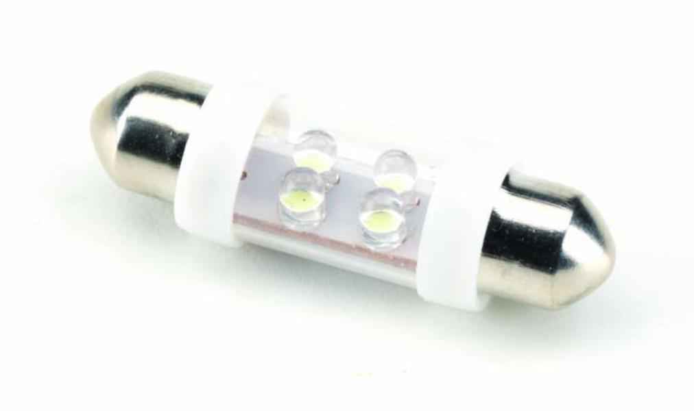 2 L?MPARAS PLAFONIER 4 LEDS BLANCO TORPEDO