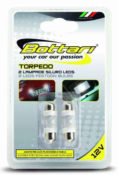 2 L?MPARAS PLAFONIER 4 LEDS BLANCO TORPEDO