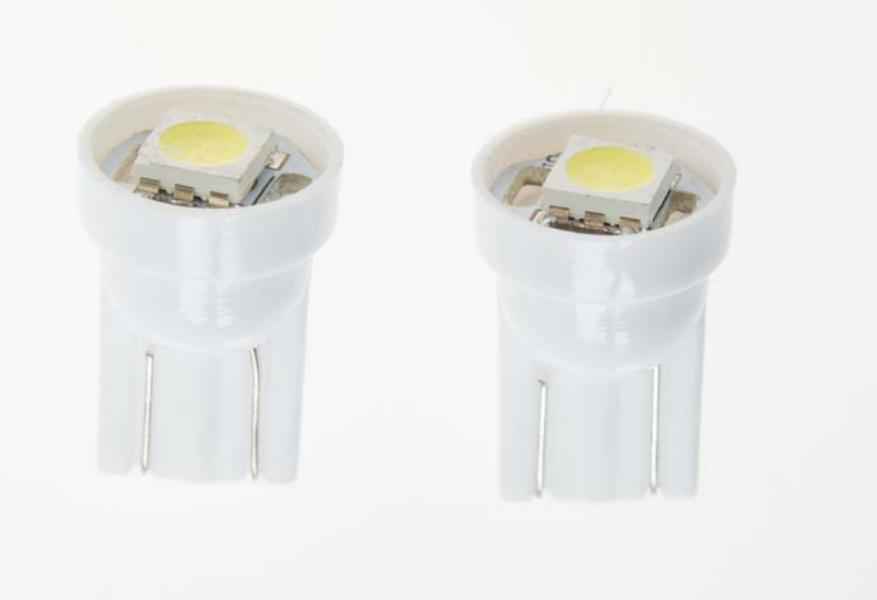 2 LAMPARAS T10 W5W LED BULB 1SMD 5050 WHITE