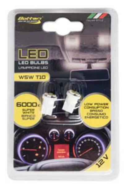 2 LAMPARAS T10 W5W LED BULB 5SMD 3528 WHITE