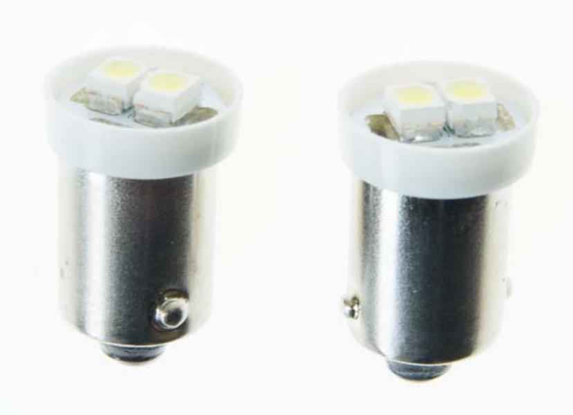 2 LAMPARAS BA9S 2SMD 3528 WHITE