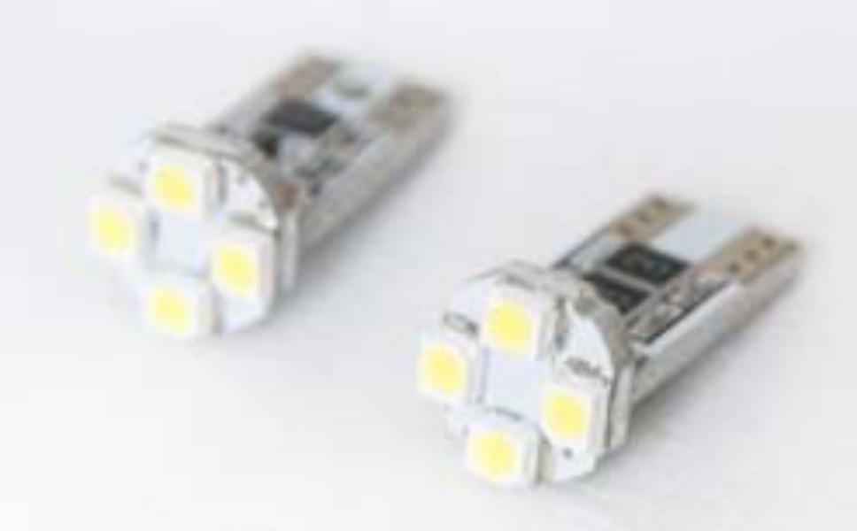 T10 CANBUS 4SMD3528 12V WHITE 2 UNIDADES