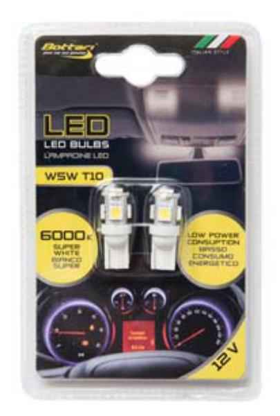 T10 5LED W5W 5050SMD WHITE 12V 2 UNIDADES