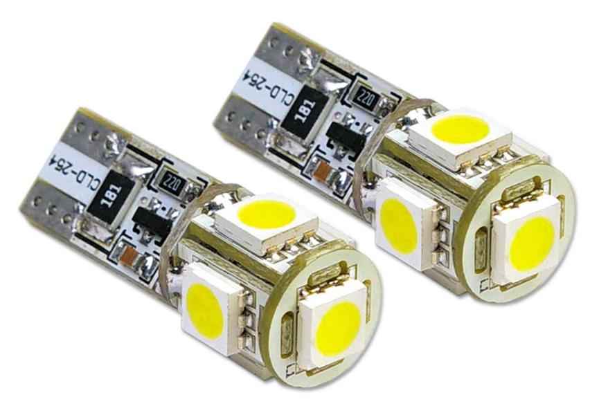 T10 CANBUS 5SMD 5050 12V WHITE 2 UNIDADES BLISTER