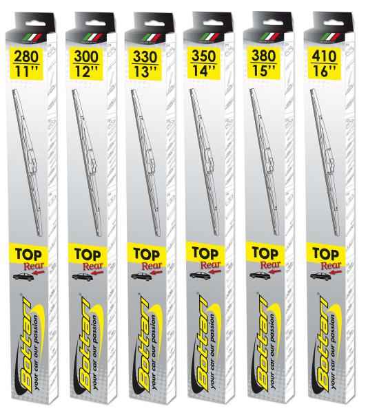 ESCOBILLA 1 UNIDAD TOP TRASERA 280 MM