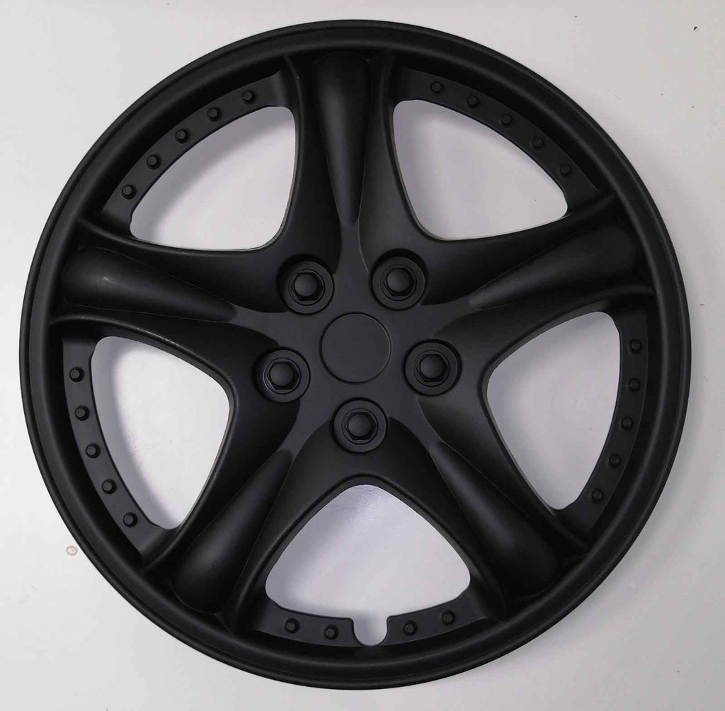 TAPACUBOS NEGRO LUXE 4PZAS 13" GRANADA