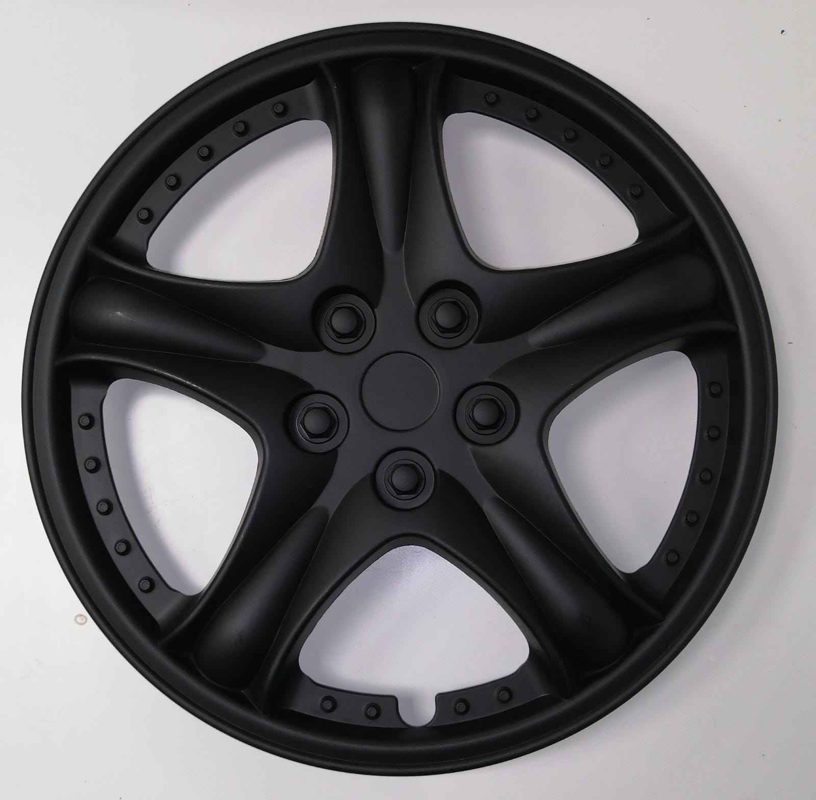 TAPACUBOS NEGRO LUXE 4PZAS 16" GRANADA