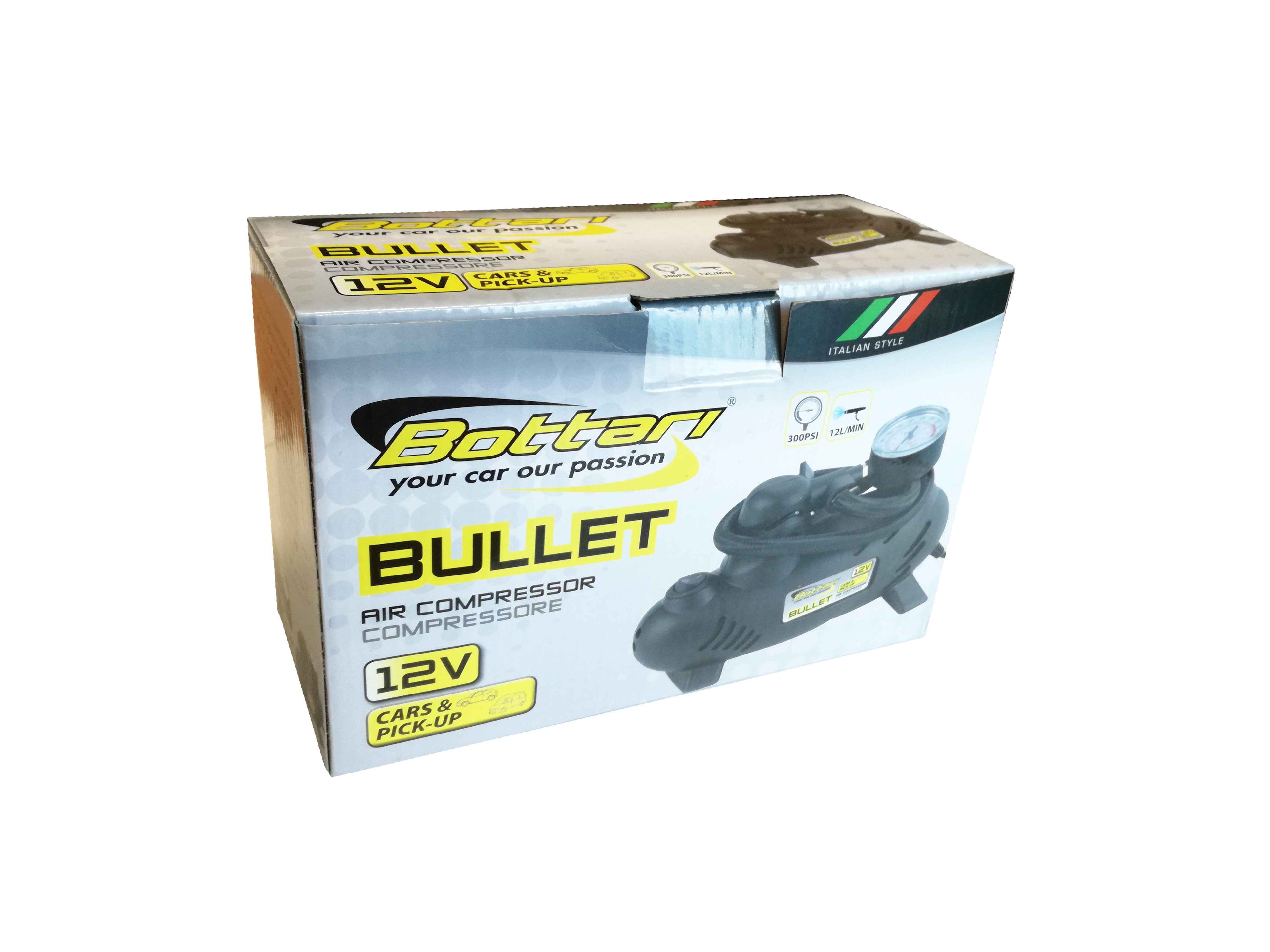 COMPRESOR DE AIRE 12V BULLET