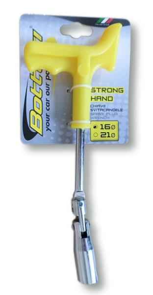 LLAVE DE BUJIAS DE 16 MM ERGONOMICA