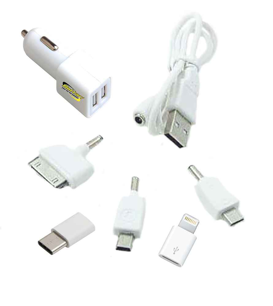CARGADOR TELEFONO 5 ADAPTADORES 12V