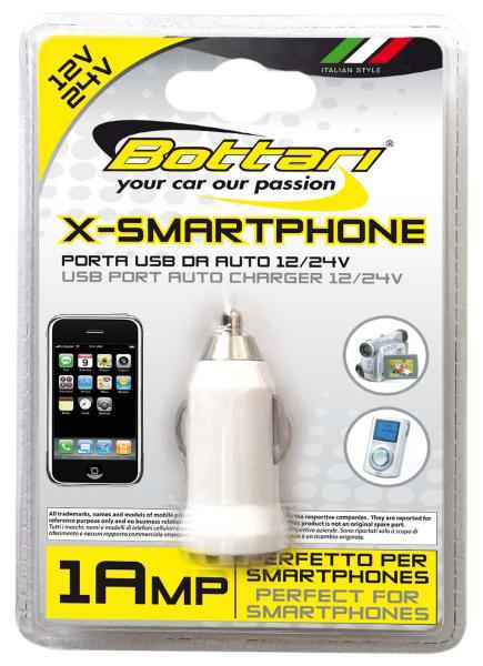 CARGADOR MECHERO TOMA USB 1 AMP 12/24V
