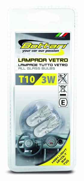 LAMPARAS 12V - T10 3W BLISTER
