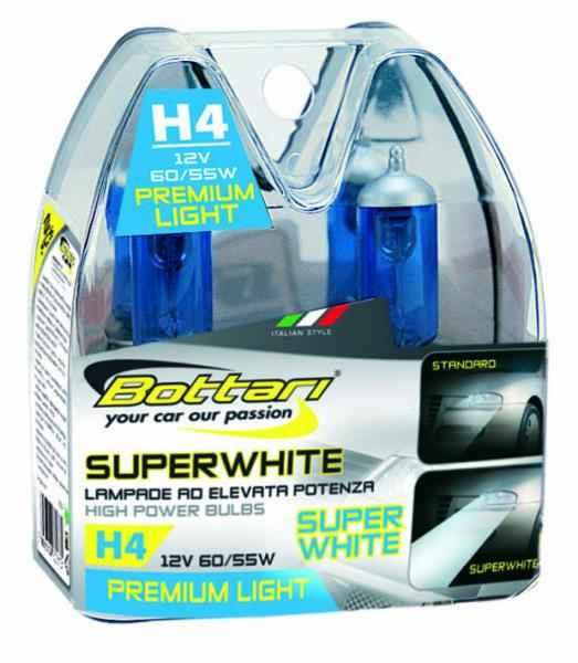 LAMPARA 2 UNIDADES XENON - H4 SUPERWHITE