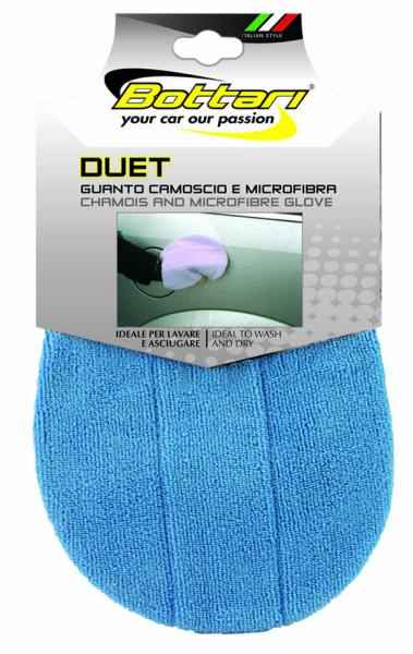 GUANTE EN PIEL Y MICROFIBRA DUET