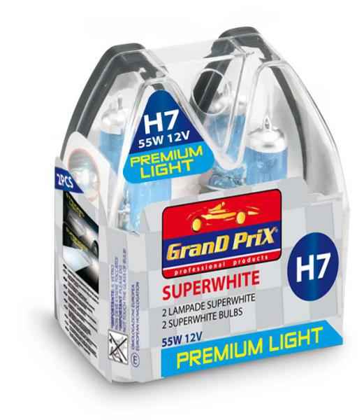 G.P. L?MPARAS 2 UNIDADES 12V - H7 55W WHITE