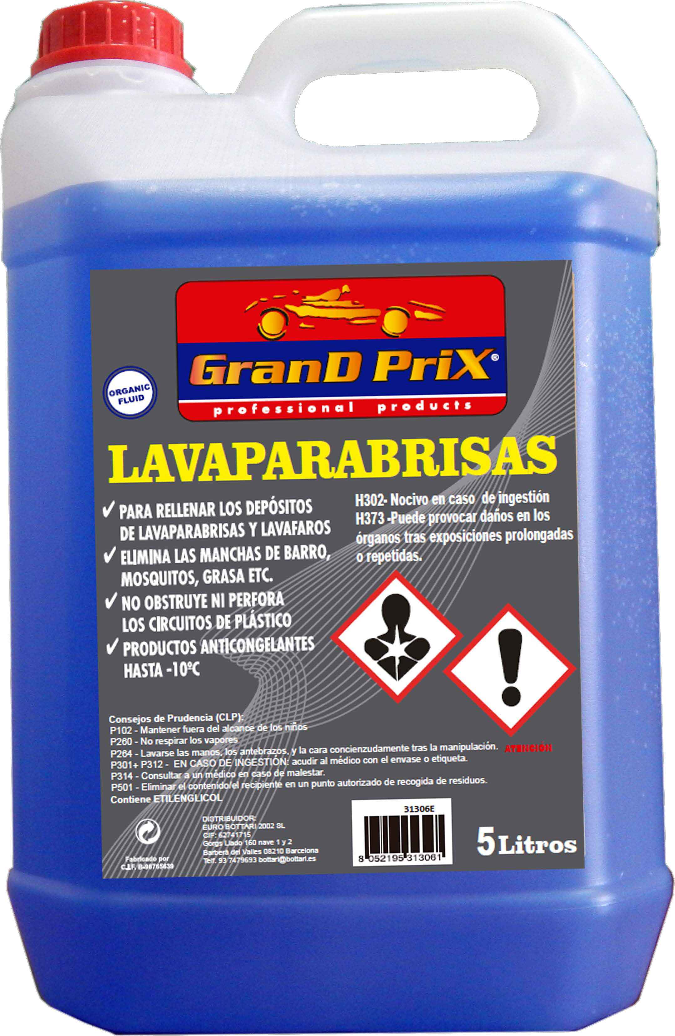 LAVAPARABRISAS 10% AROMA 5L