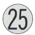 Placa de Velocidad Homologada 25 Diametro 200/300mm