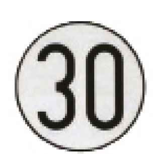 Placa de Velocidad Homologada 30 Diametro 200/300mm