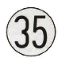 Placa de Velocidad Homologada 35 Diametro 200/300mm