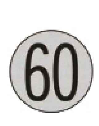 Placa de Velocidad Homologada 60 Diametro 200/300mm