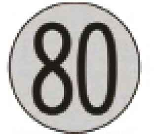 Placa de Velocidad Homologada 80 Diametro 200/300mm