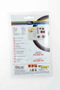 KIT REPARA RUEDA FIX AND GO. 5 PARCHES 2x DIAM25MM - 1x 30x50MM - 2x 35x25MM - PEGAMENTO Y LIJA, 2 PALANCAS