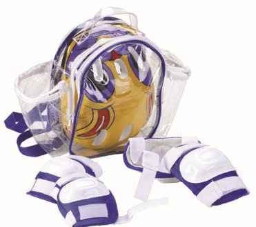 CASCO+CODERAS+RODILLERAS INFANTIL T.M.