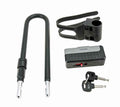 CANDADO DE CADENA CON 2 LLAVES. DIAM. 13 MM LONGITUD 290 MM CON SOPORTE. MATERIAL ACERO Y PVC