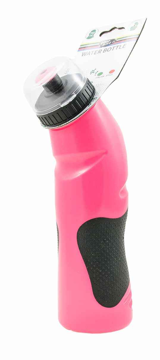 BIDON DE AGUA 750ML. EMPU?ADURA DE GOMA. FABRICADO EN PP. COLORES SURTIDOS