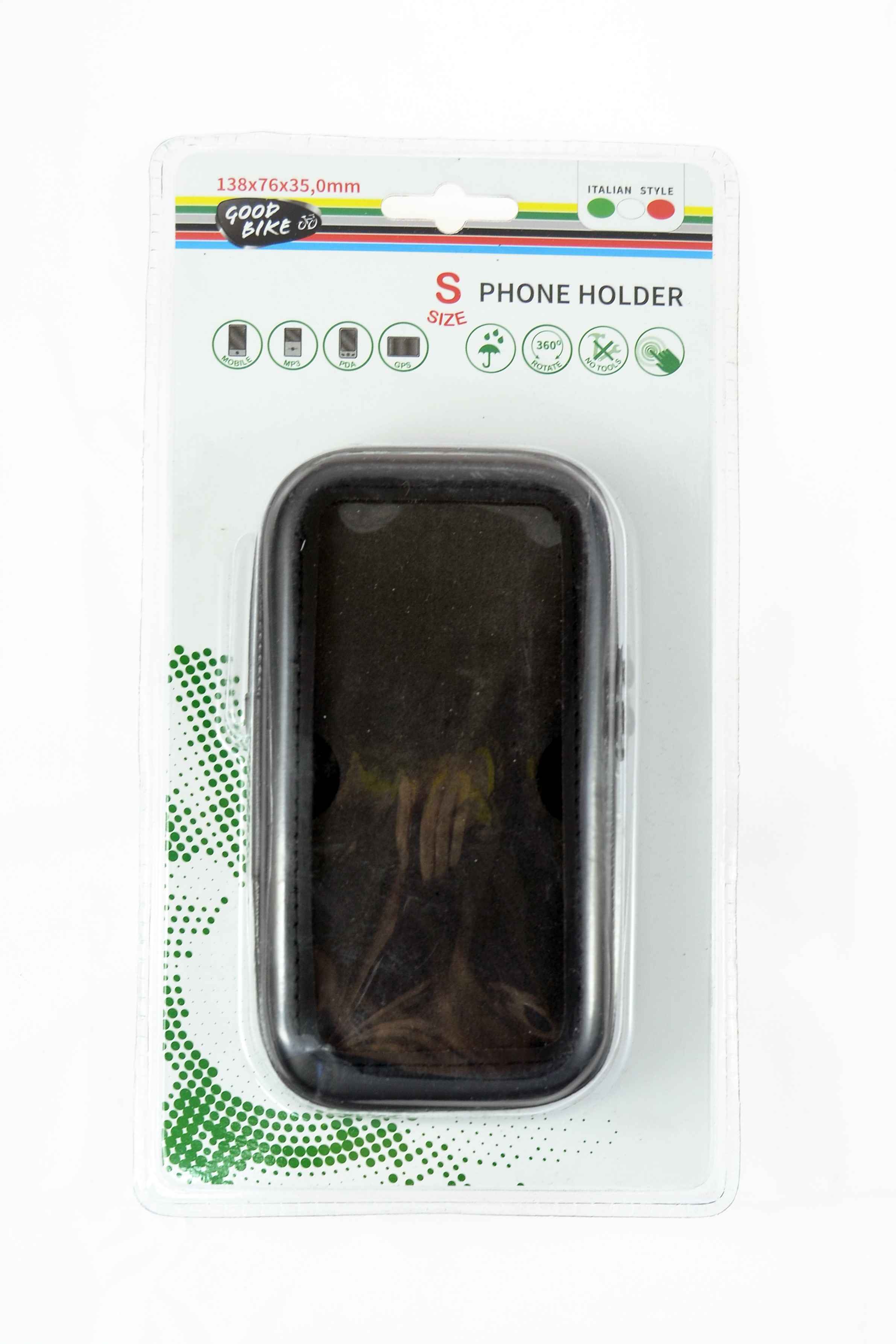 COLGADOR IMPERMEABLE PARA MOVIL BICI TALLA S. MONTAJE RAPIDO 13,8x7,6x3,5 CM
