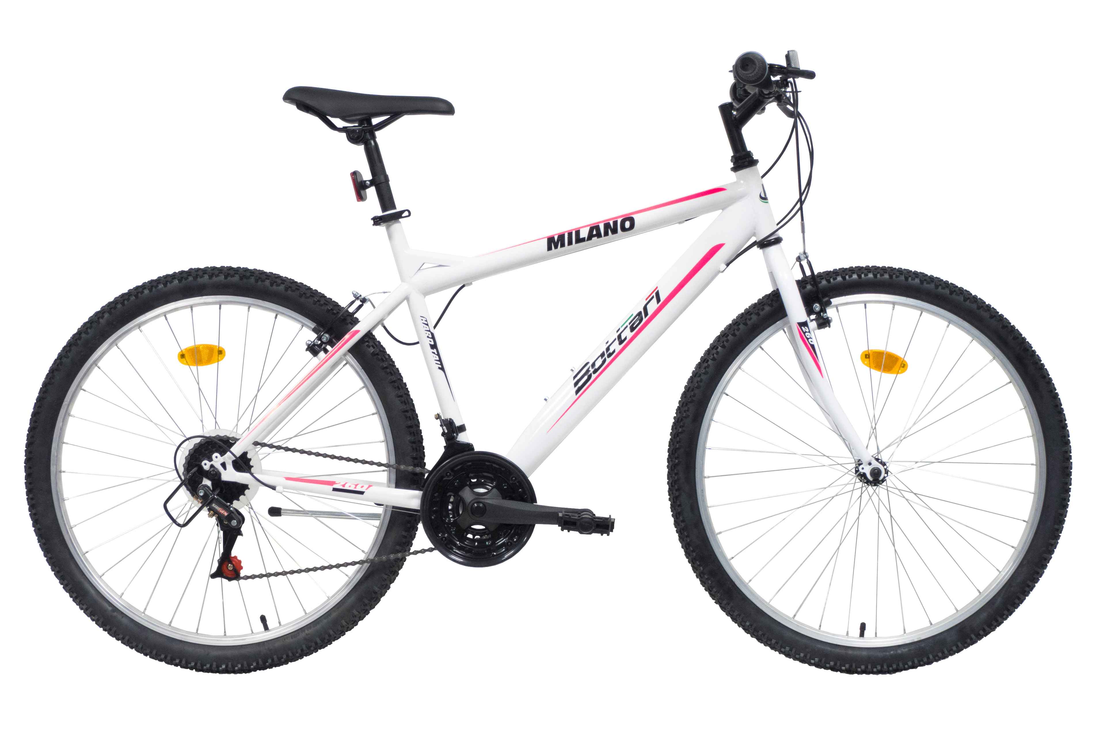 MTB BICICLETA 26 "MILANO"18 VELOCIDADES V-BRAKES, MUJER - COLOR PRINCIPAL BLANCO